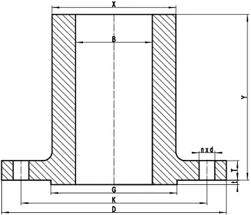 Long Weld Neck Flange