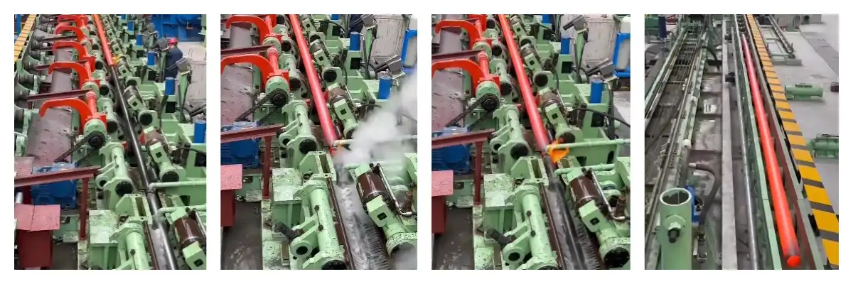 Seamless steel pipe piercing and rolling Seamless steel pipe piercing and rolling