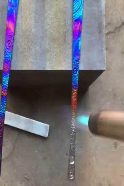 titanium alloy burning process